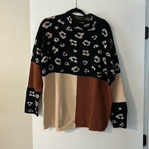 Andree multi-color-blocked sweater - 2XL